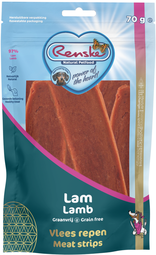 Renske Gezonde Beloningen Vlees Repen Lam 70g